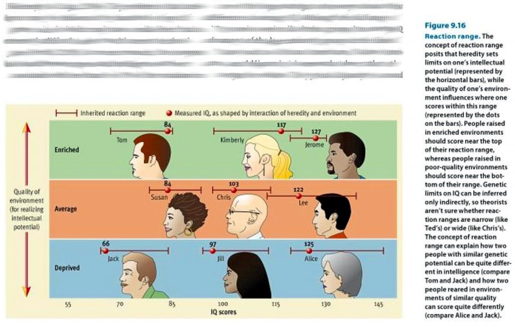 Reaction Range of IQ - Heredity vs Environment